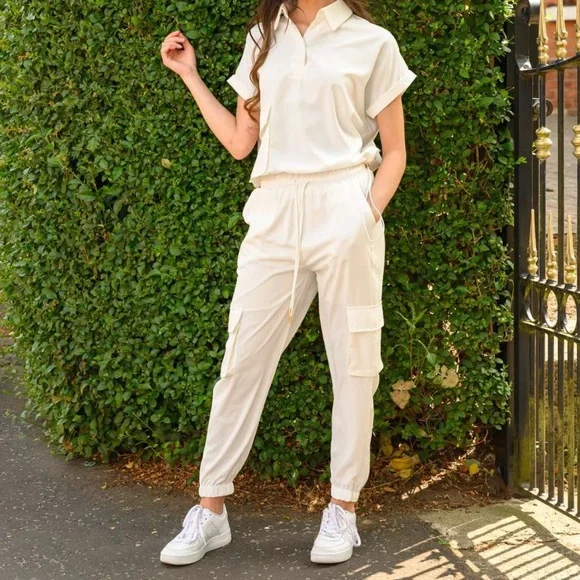 SOLD!! M Banana Republic cotton modal blend draw waist jogger pants - Picture 1 of 11